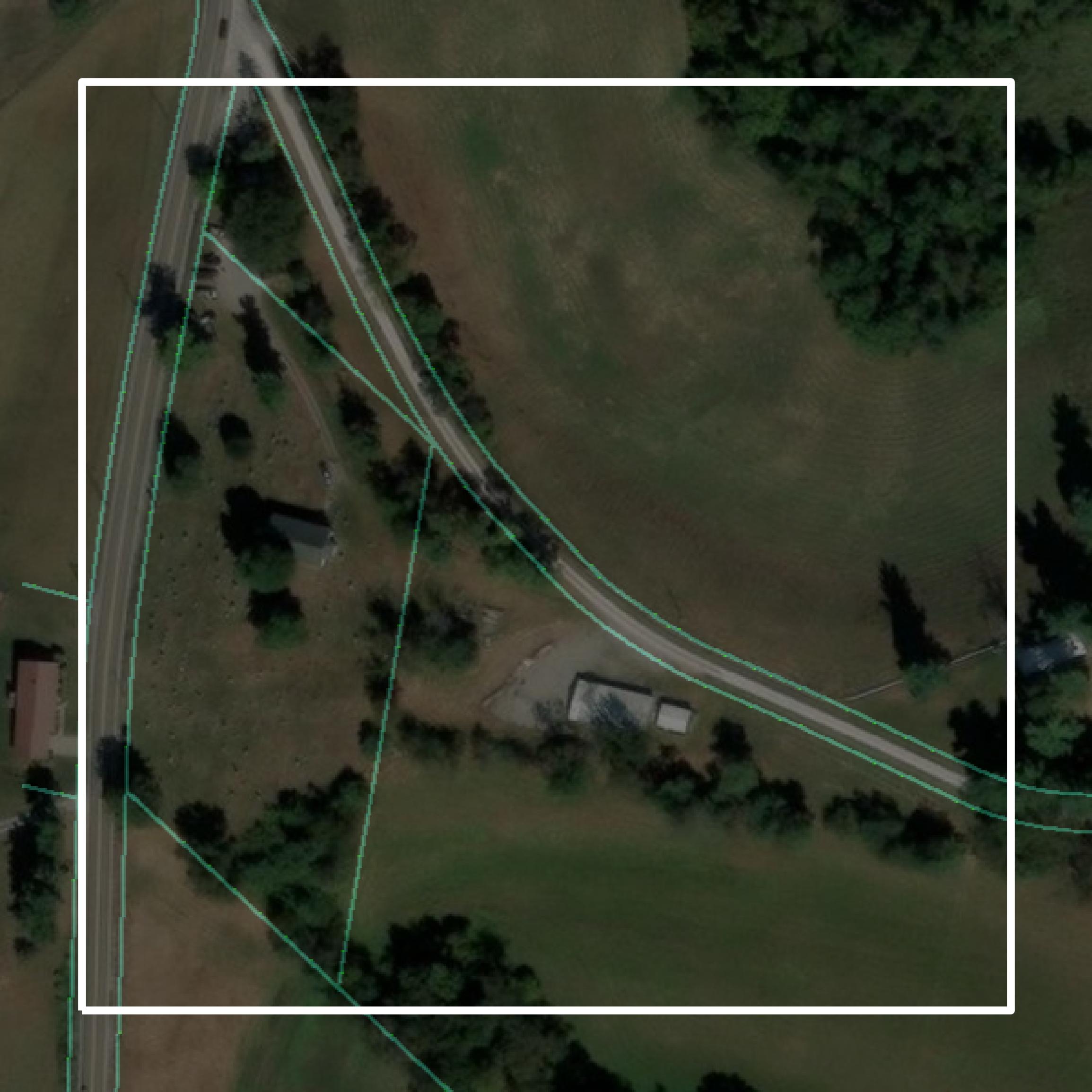 This image shows parcel and building data in Marshall County created using GIS data in Equator.