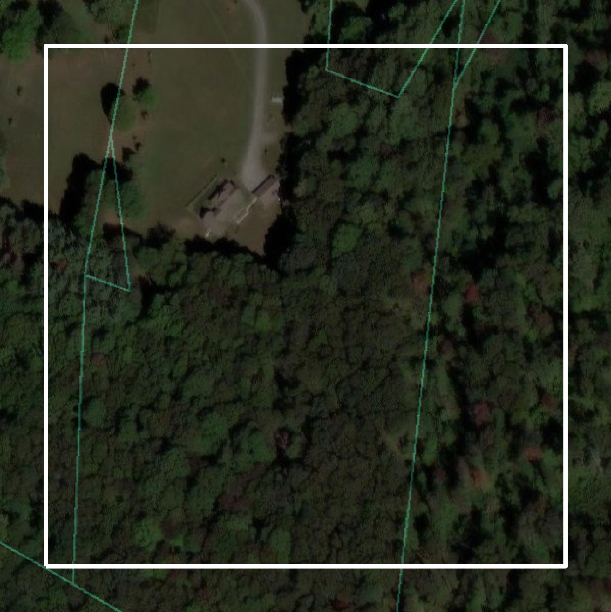 This image shows parcel and building data in Monongalia County created using GIS data in Equator.
