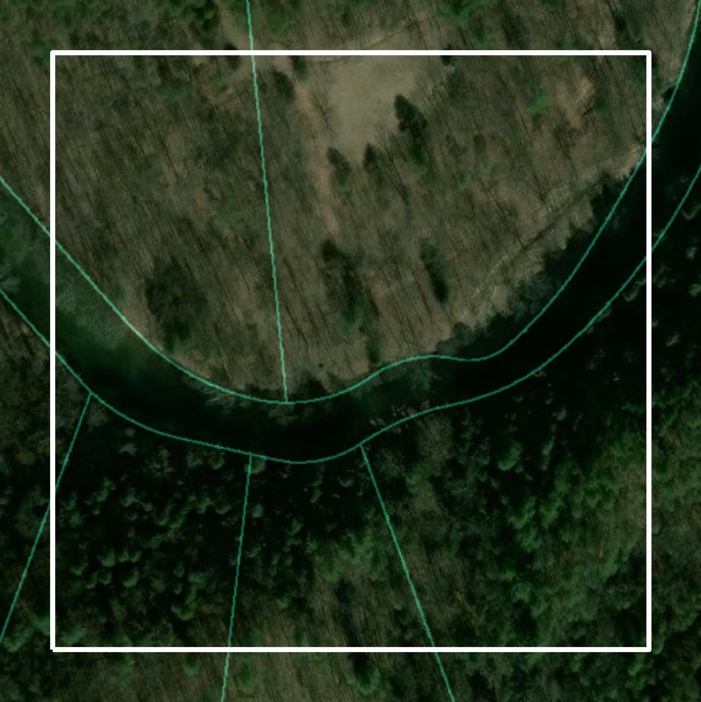 This image shows parcel and building data in Morgan County created using GIS data in Equator.