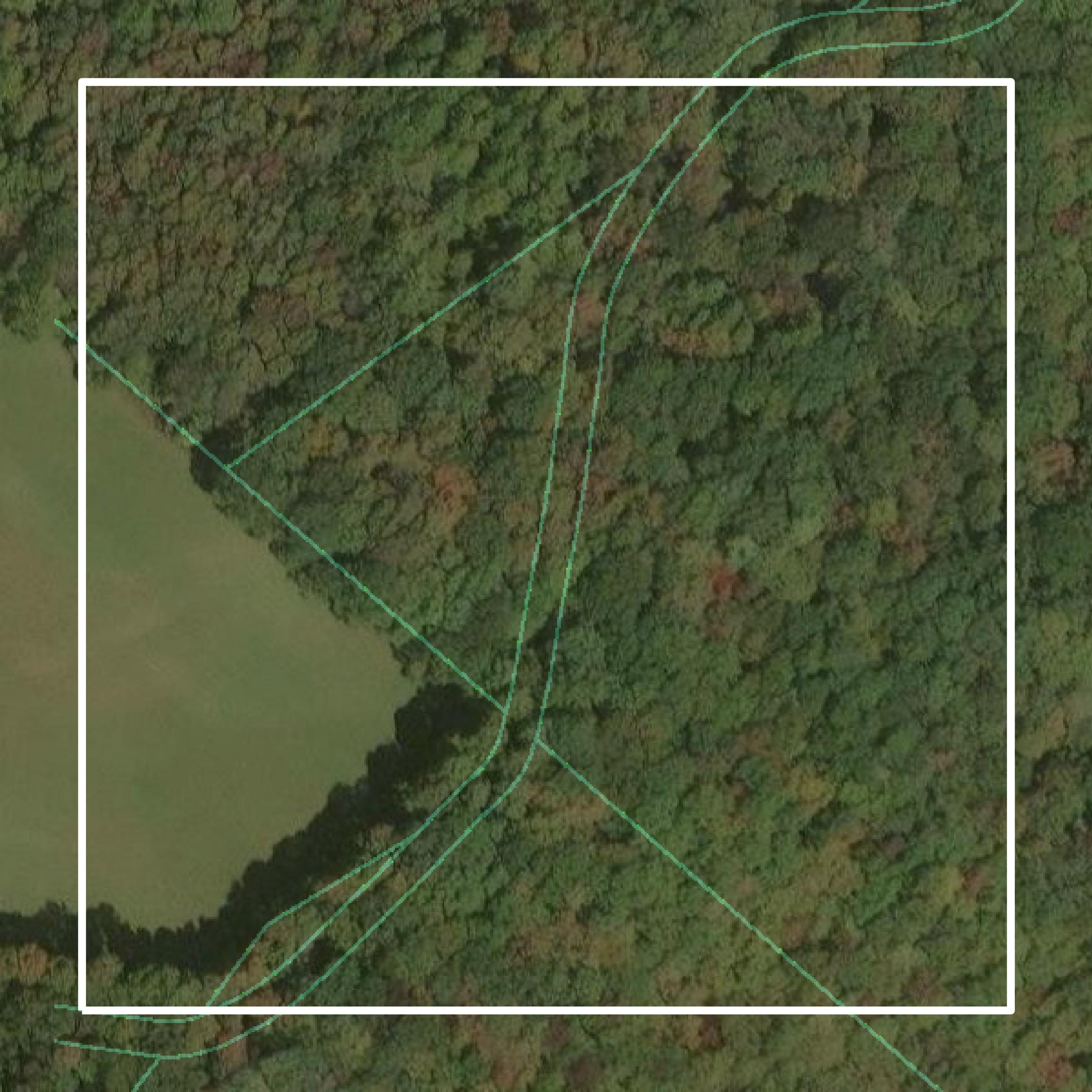 This image shows parcel and building data in Nicholas County created using GIS data in Equator.