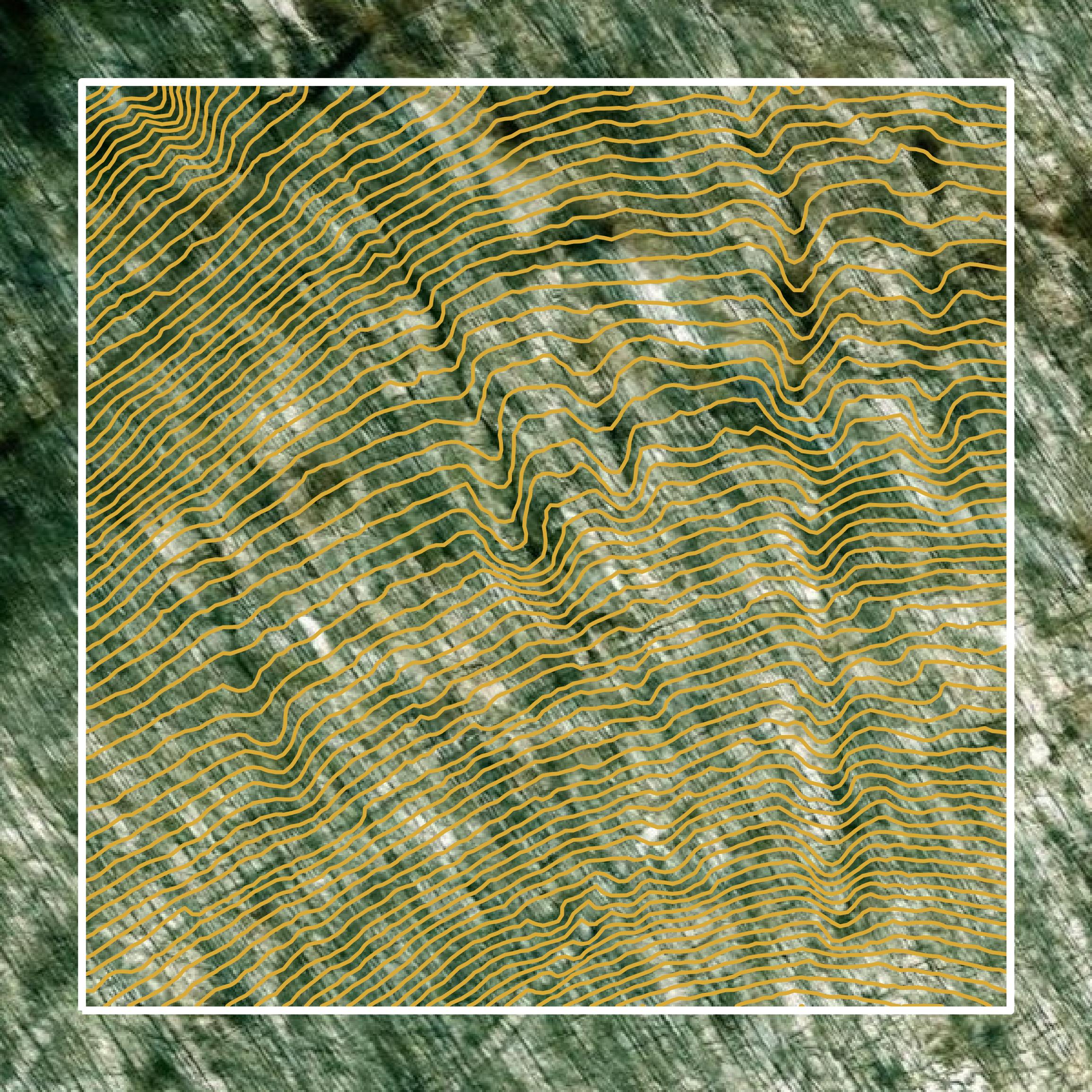 This image shows a contour map in Preston County created using GIS data in Equator.