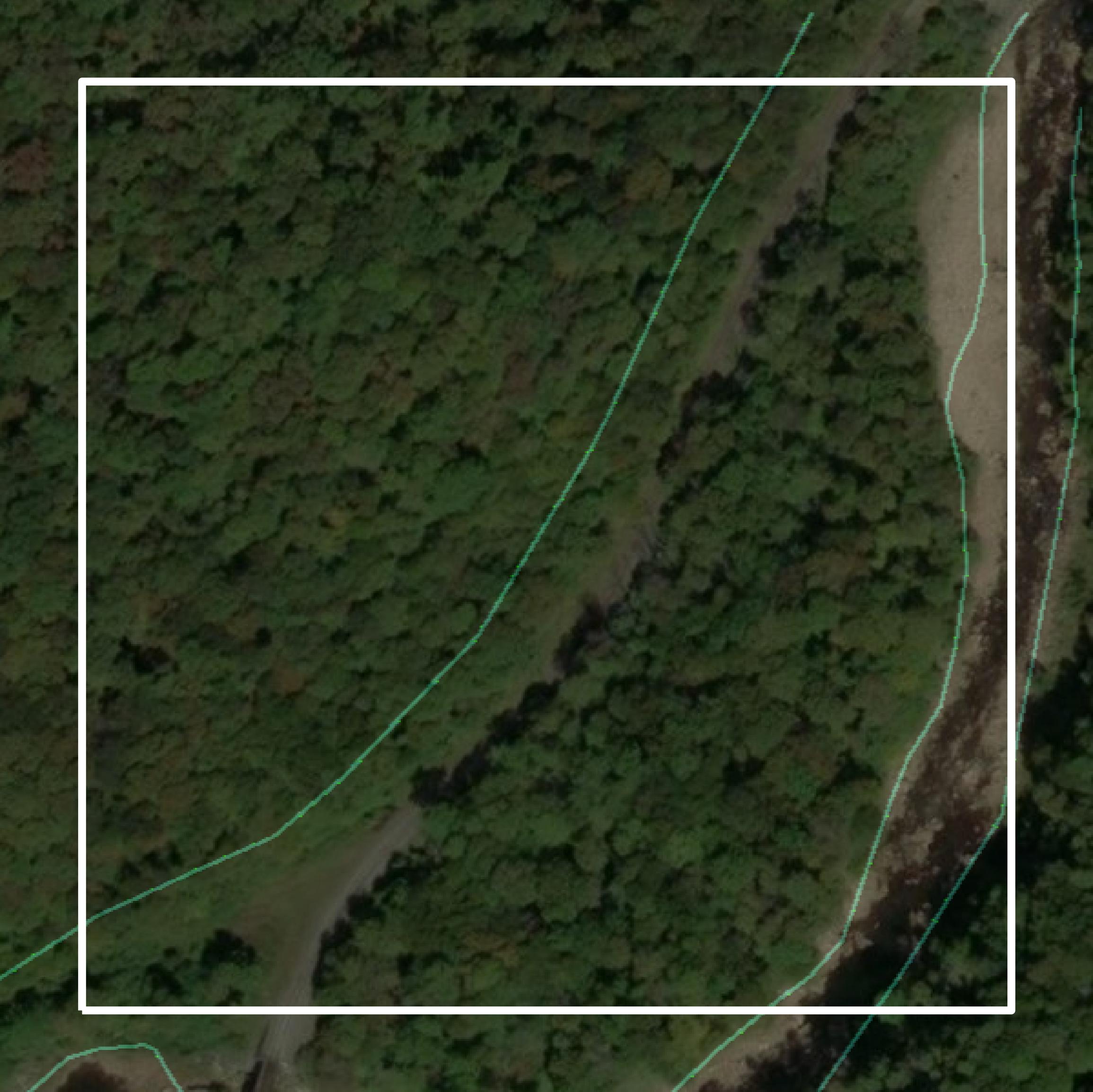 This image shows parcel and building data in Randolph County created using GIS data in Equator.