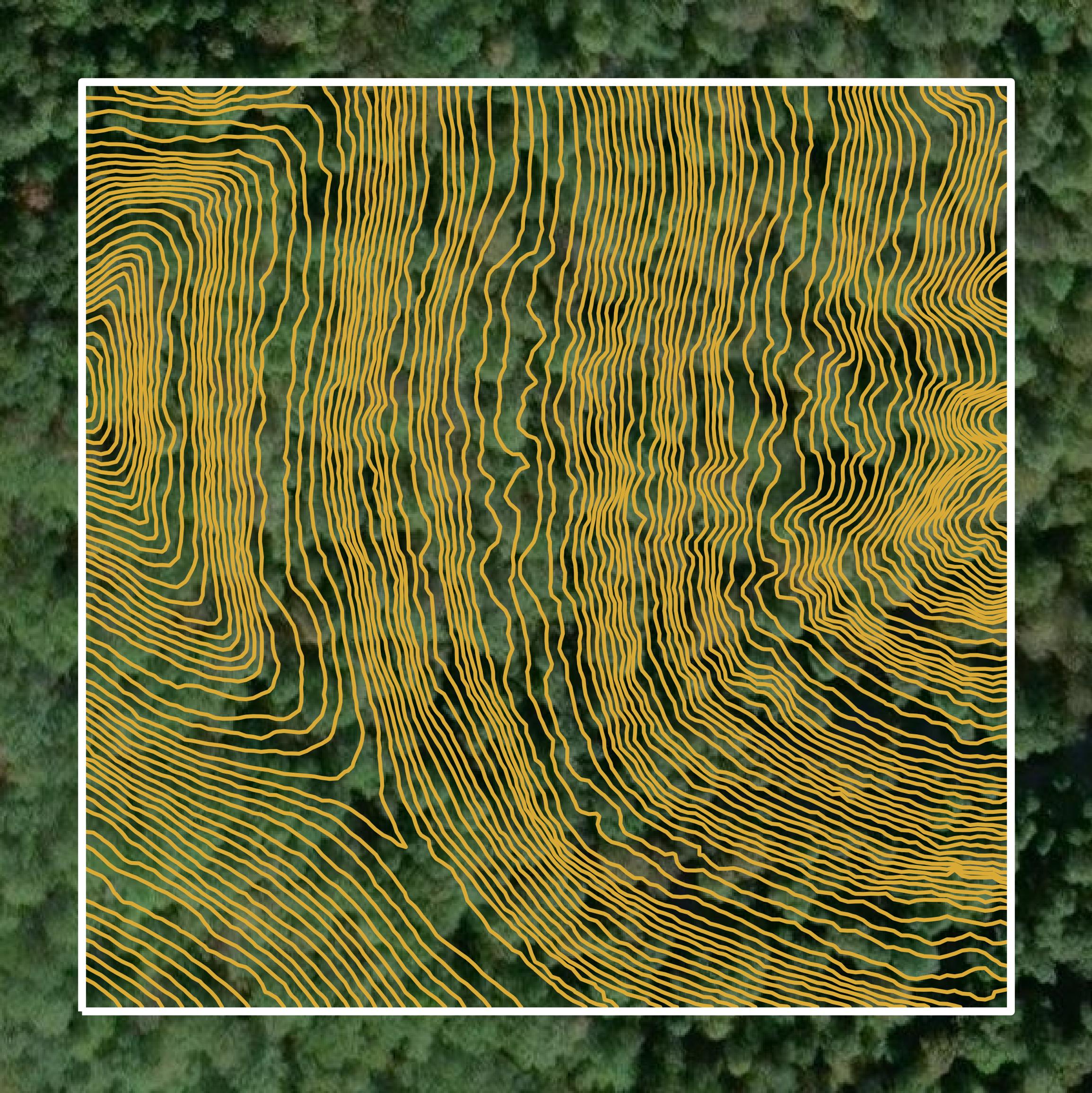 This image shows a contour map in Tyler County created using GIS data in Equator.