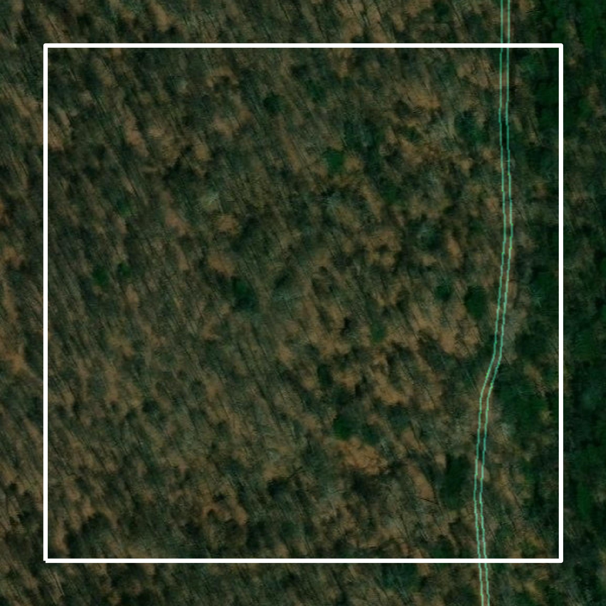 This image shows parcel and building data in Upshur County created using GIS data in Equator.