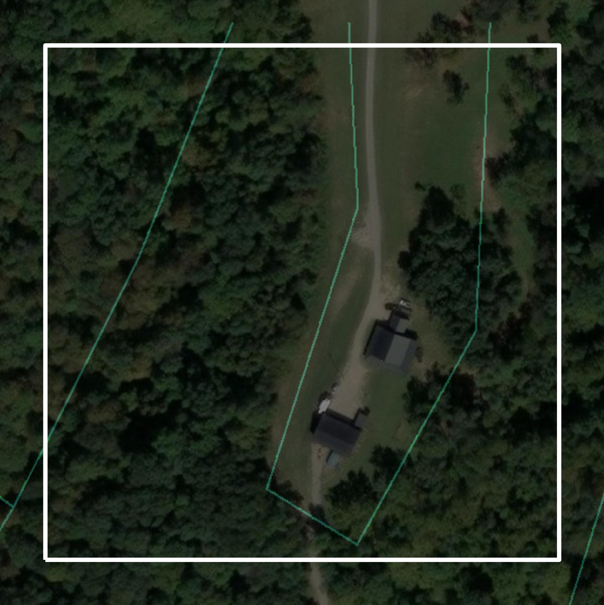 This image shows parcel and building data in Wetzel County created using GIS data in Equator.