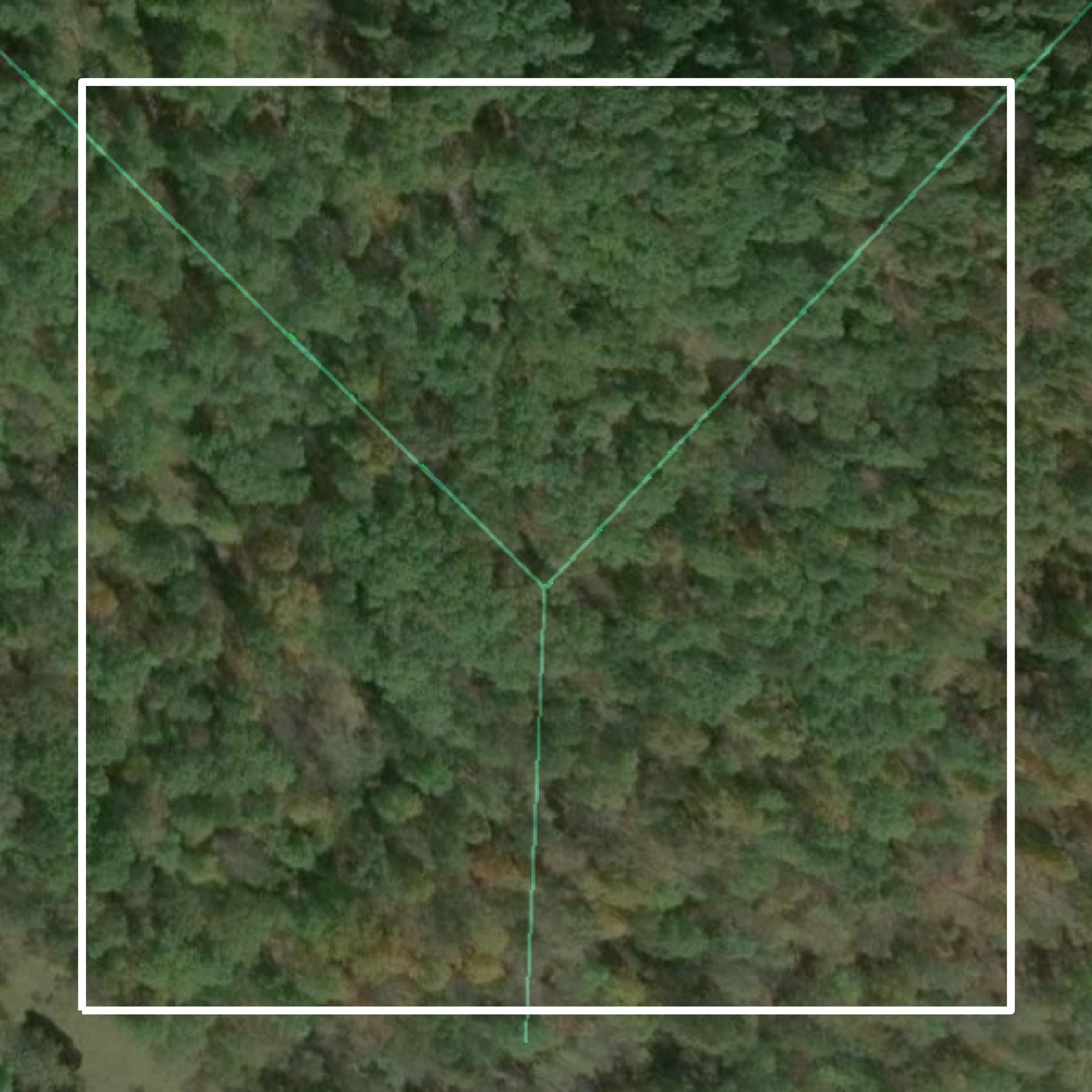 This image shows parcel and building data in Wirt County created using GIS data in Equator.