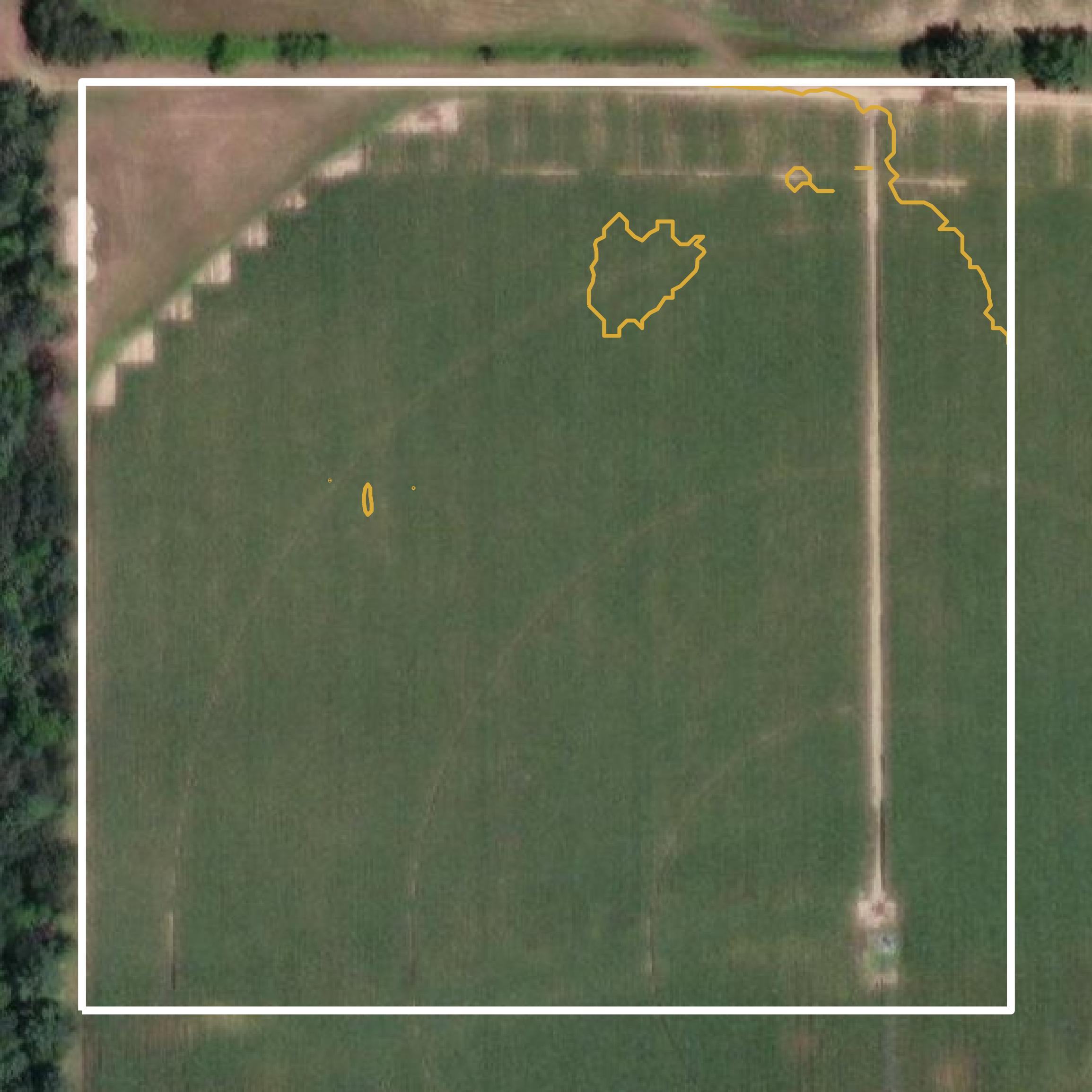 This image shows a contour map in Adams County created using GIS data in Equator.