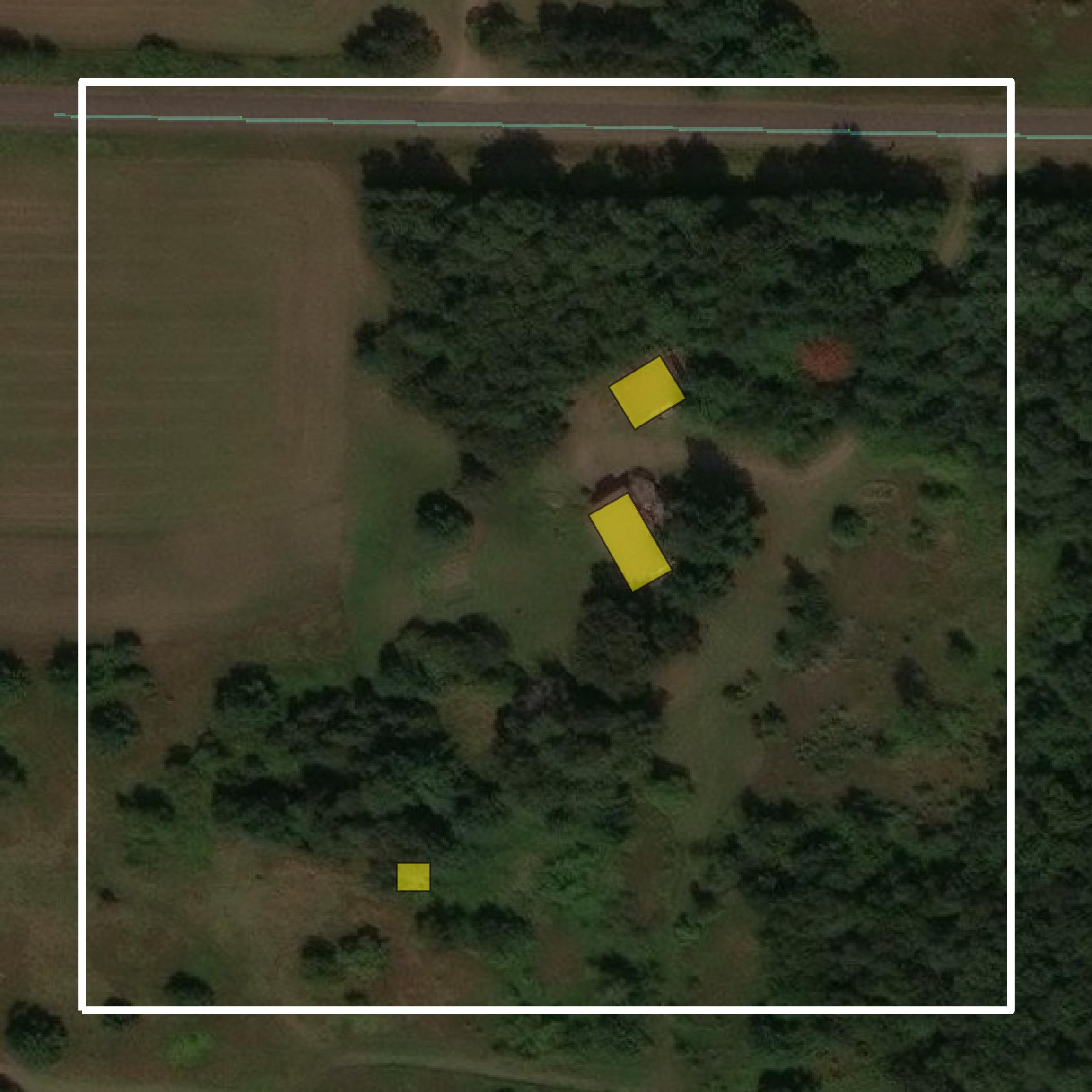 This image shows parcel and building data in Burnett County created using GIS data in Equator.
