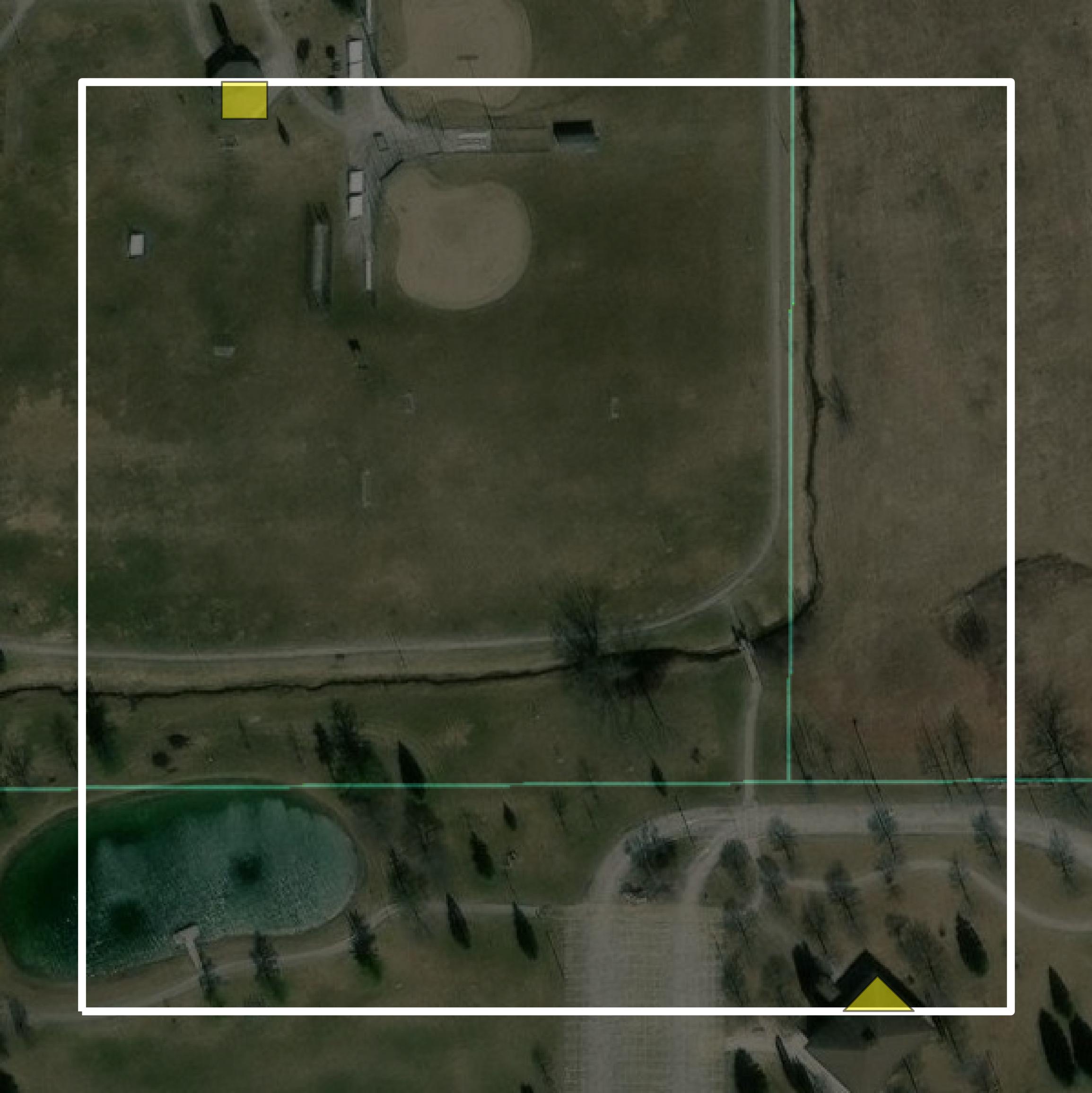 This image shows parcel and building data in Calumet County created using GIS data in Equator.