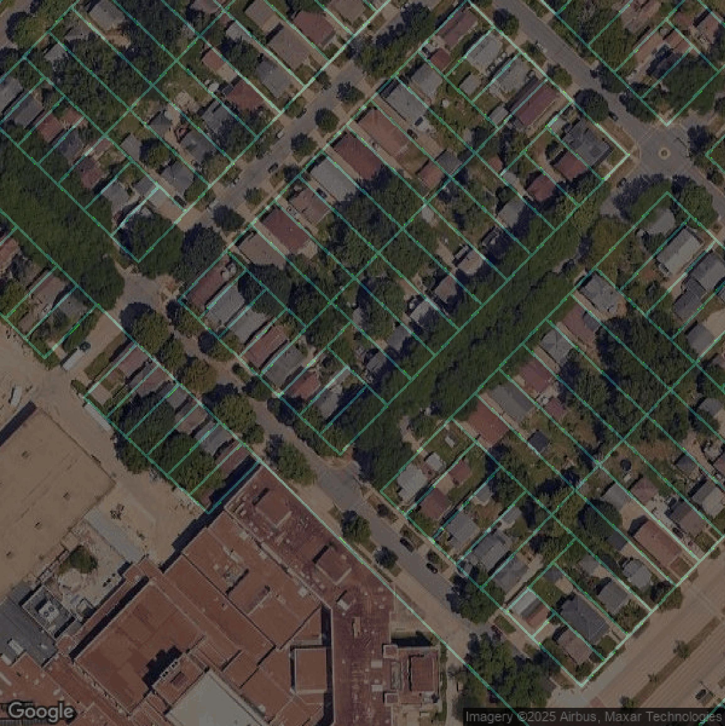 This image shows parcel data in Dane County created using GIS data in Equator.