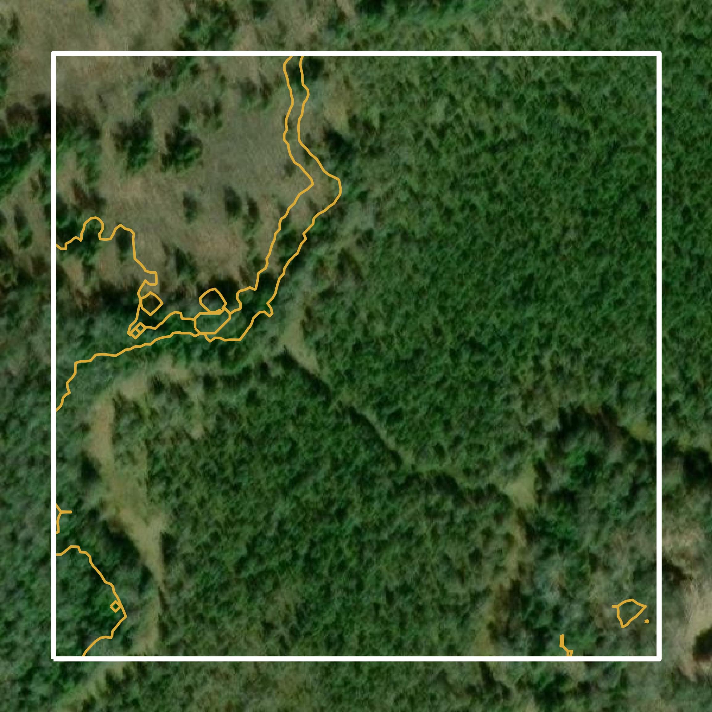 This image shows a contour map in Iron County created using GIS data in Equator.