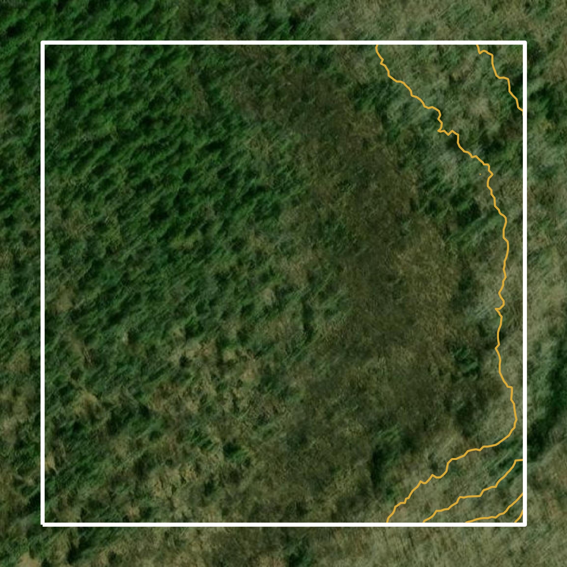 This image shows a contour map in Iron County created using GIS data in Equator.