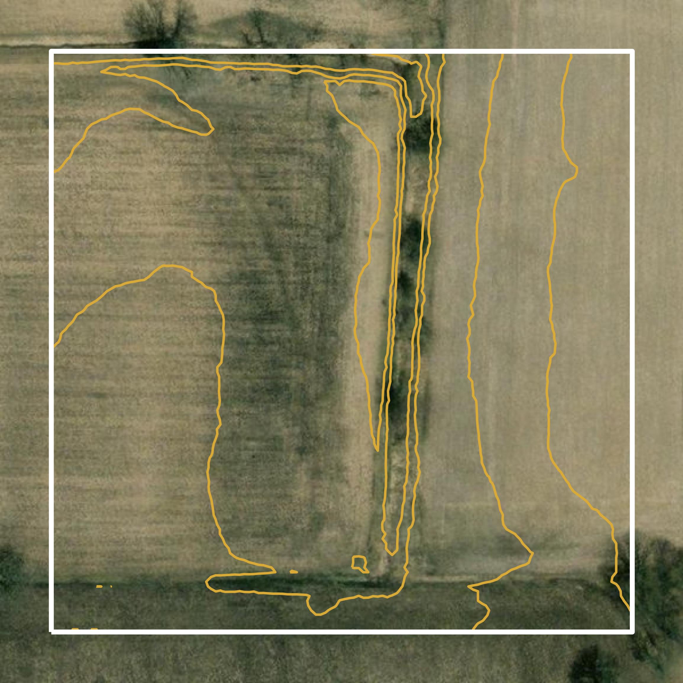 This image shows a contour map in Jefferson County created using GIS data in Equator.