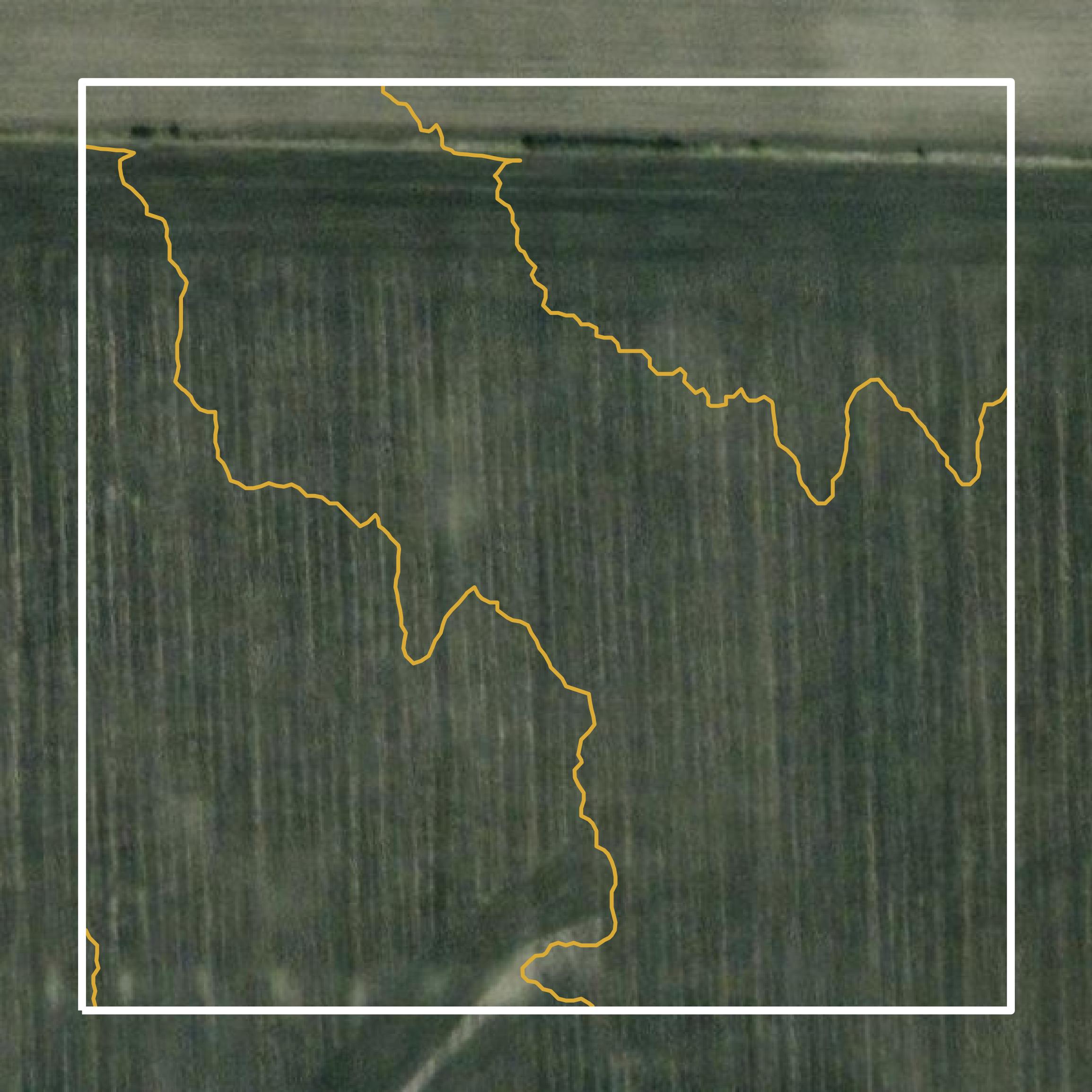 This image shows a contour map in Jefferson County created using GIS data in Equator.