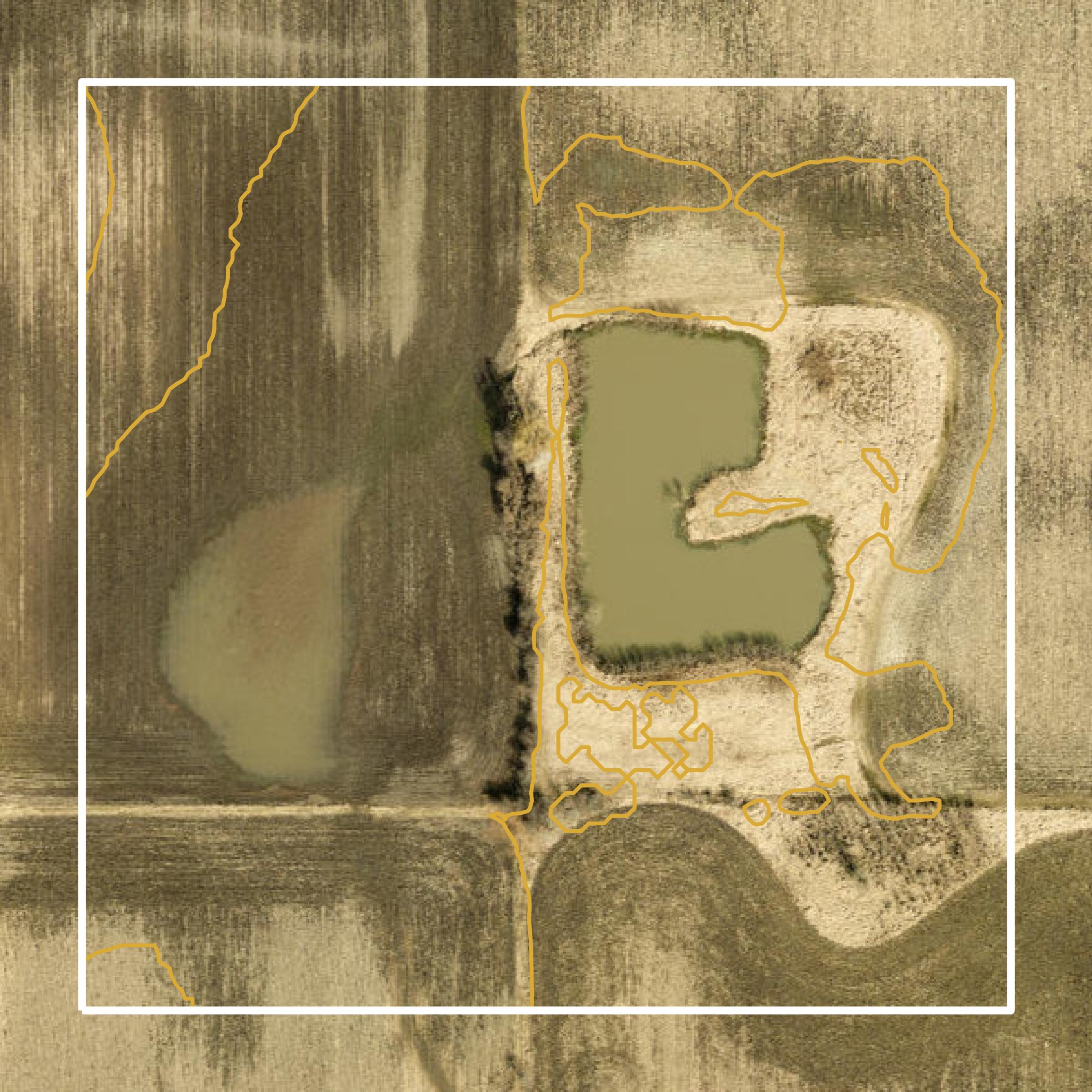 This image shows a contour map in Kenosha County created using GIS data in Equator.