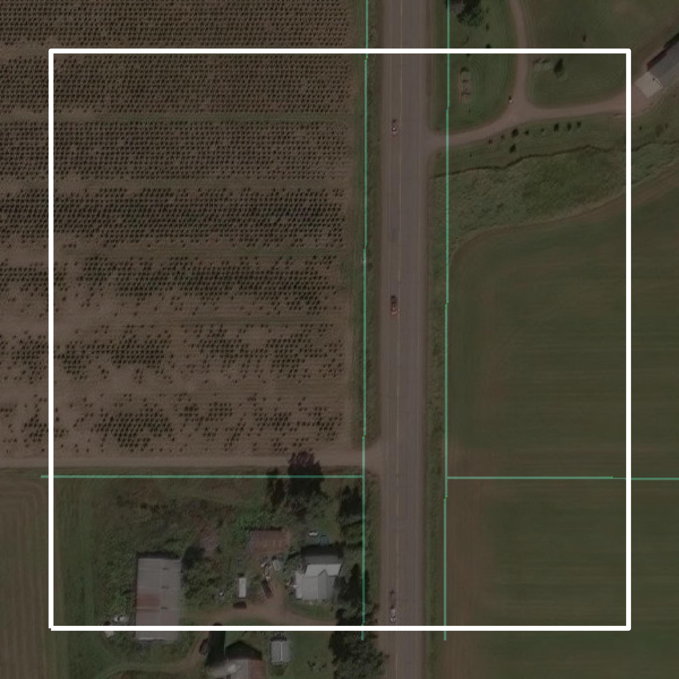 This image shows parcel and building data in Lincoln County created using GIS data in Equator.