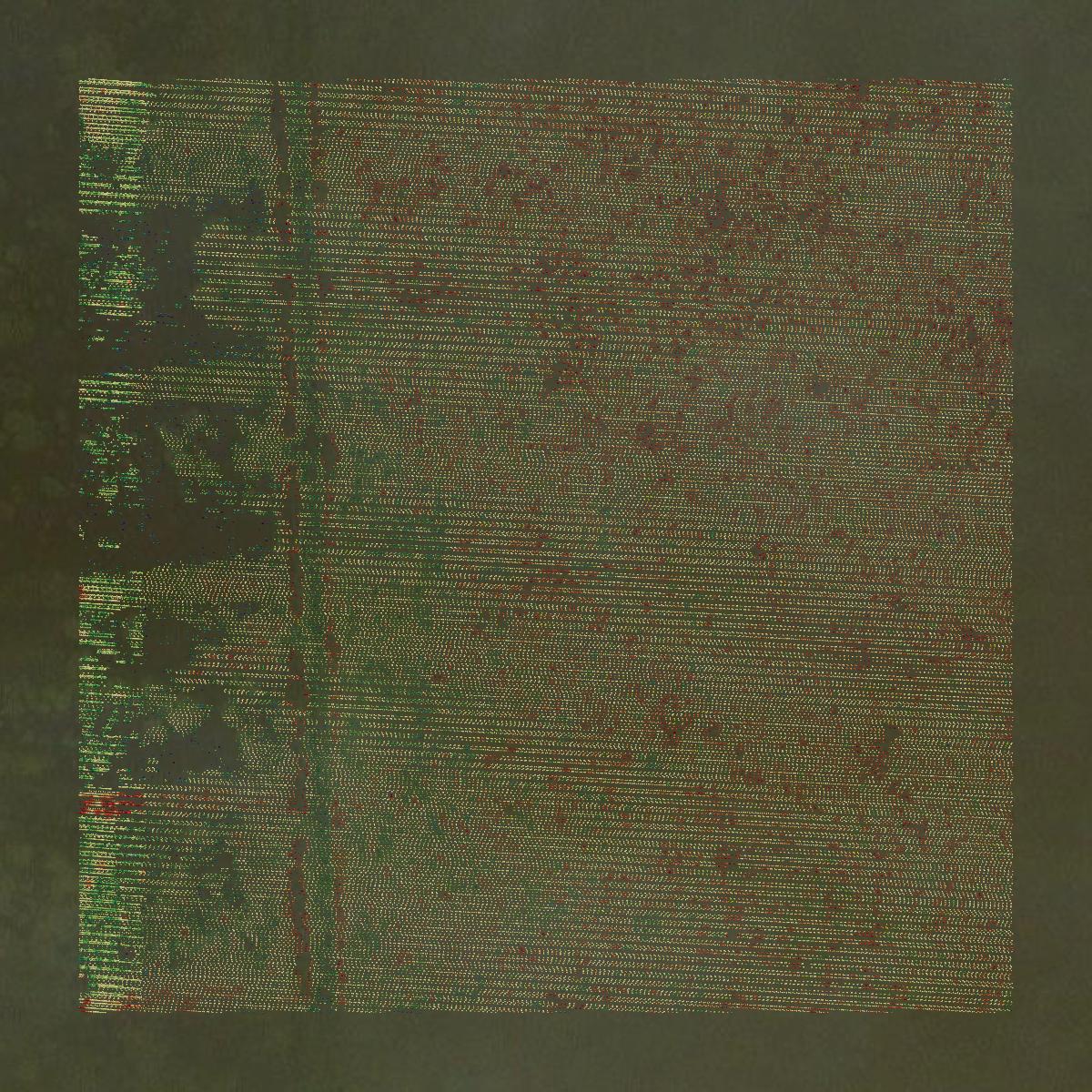 This image shows a LiDAR point cloud in Lincoln County created using GIS data in Equator.
