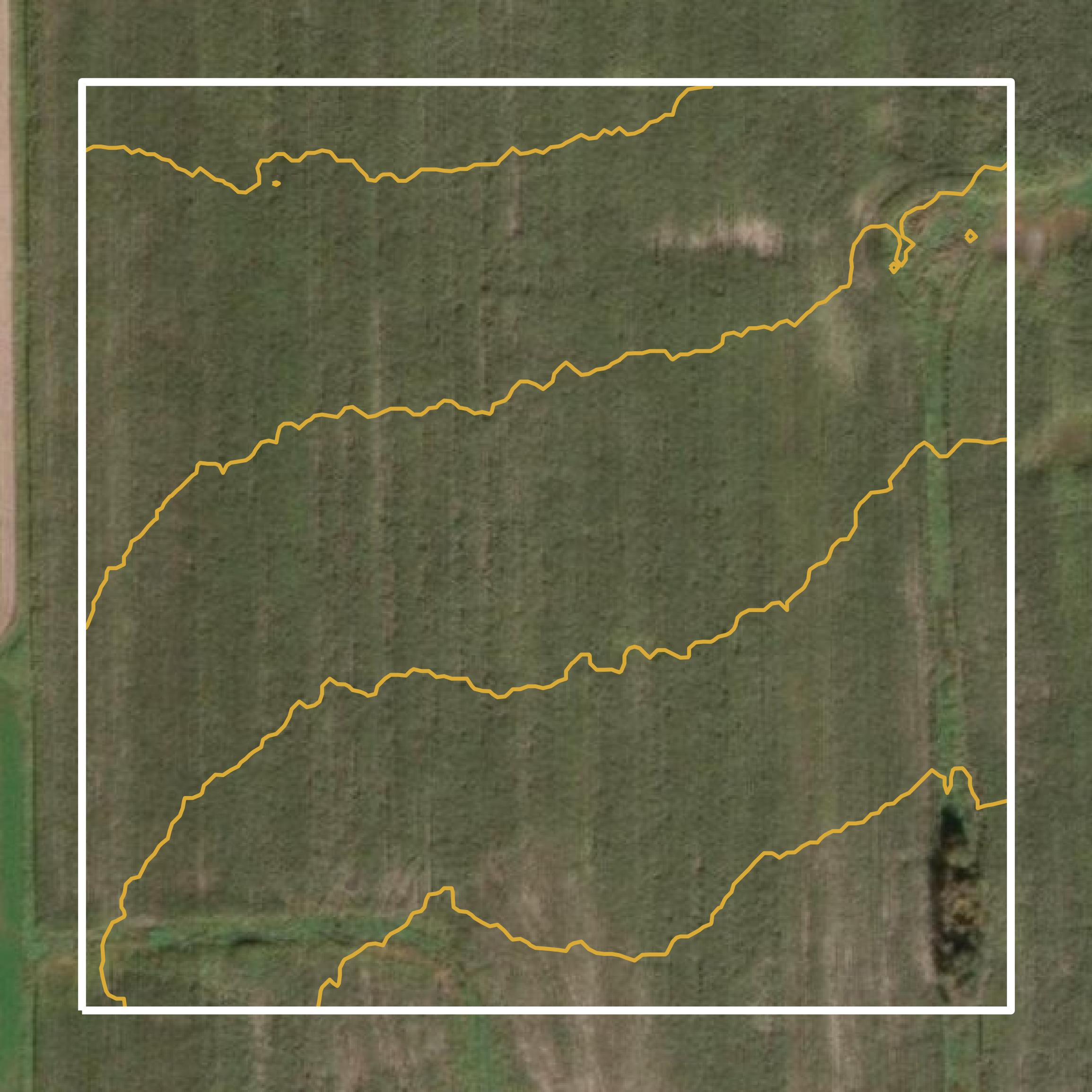 This image shows a contour map in Marathon County created using GIS data in Equator.