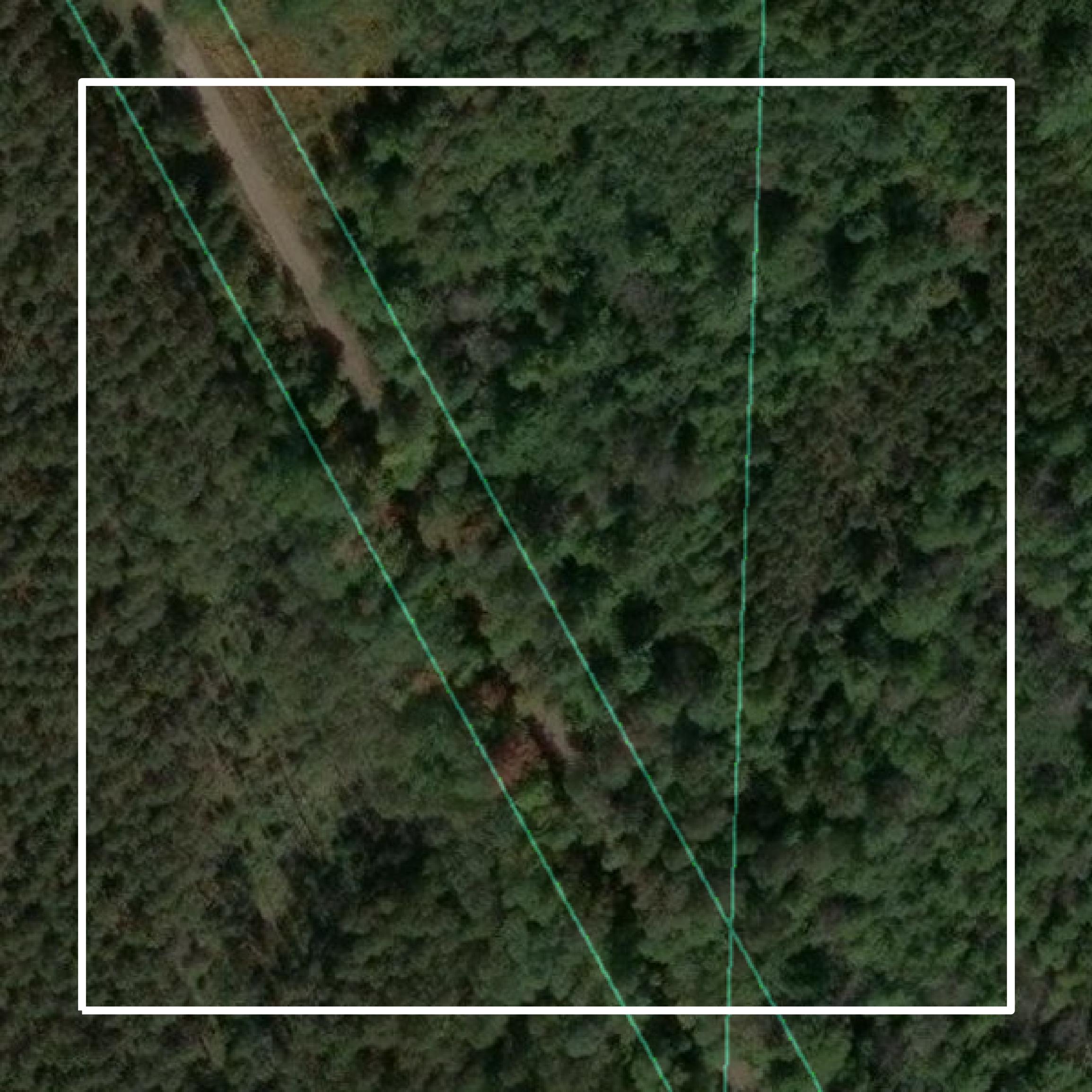 This image shows parcel and building data in Oconto County created using GIS data in Equator.