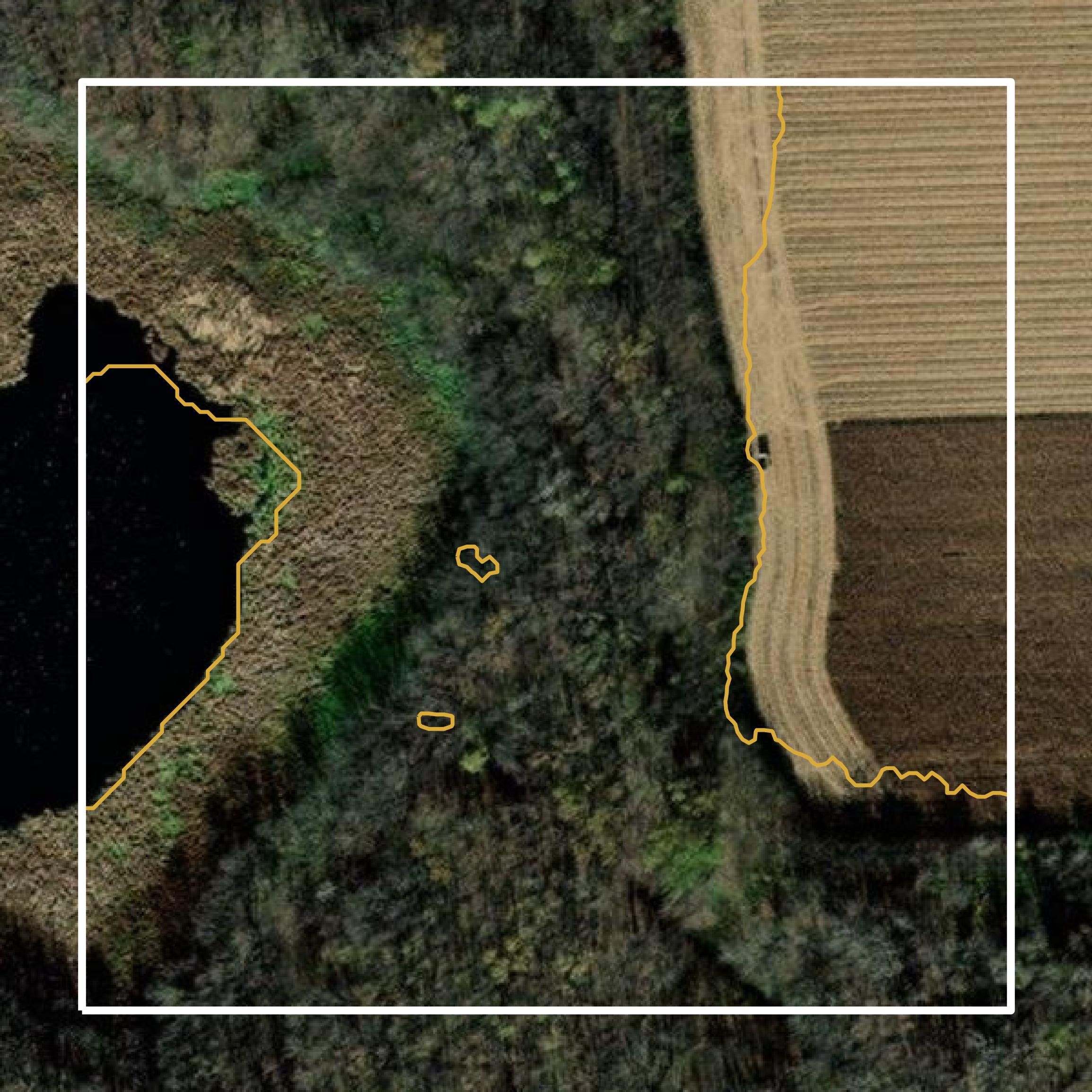 This image shows a contour map in Pepin County created using GIS data in Equator.