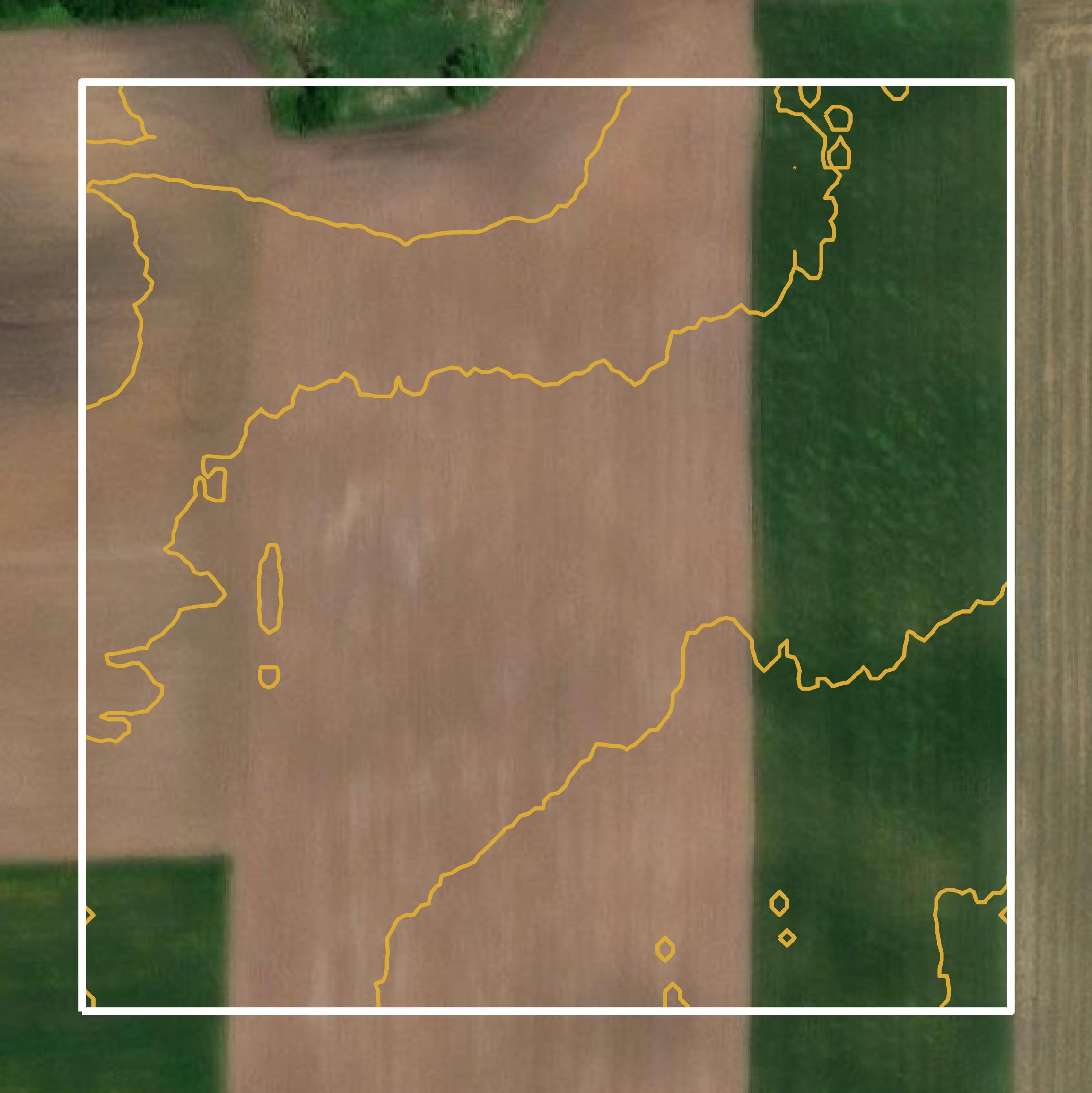This image shows a contour map in Pepin County created using GIS data in Equator.