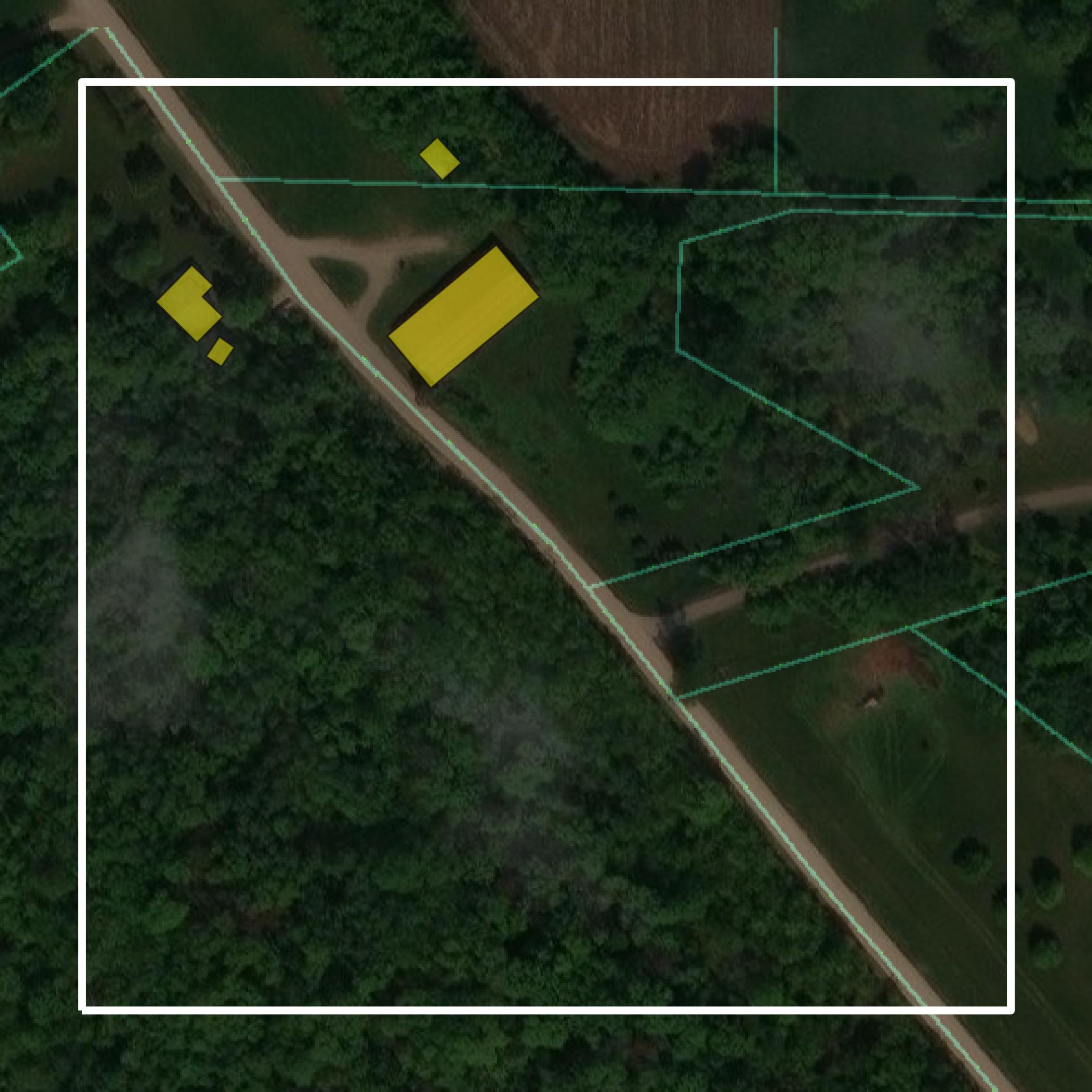 This image shows parcel and building data in Pierce County created using GIS data in Equator.
