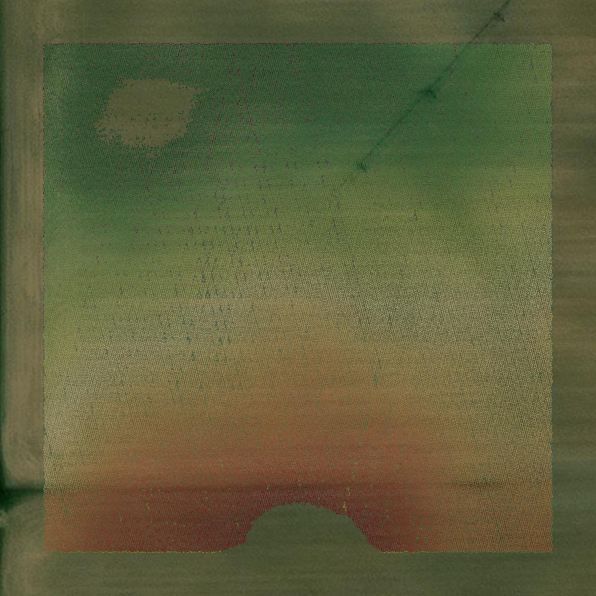 This image shows a LiDAR point cloud in Polk County created using GIS data in Equator.