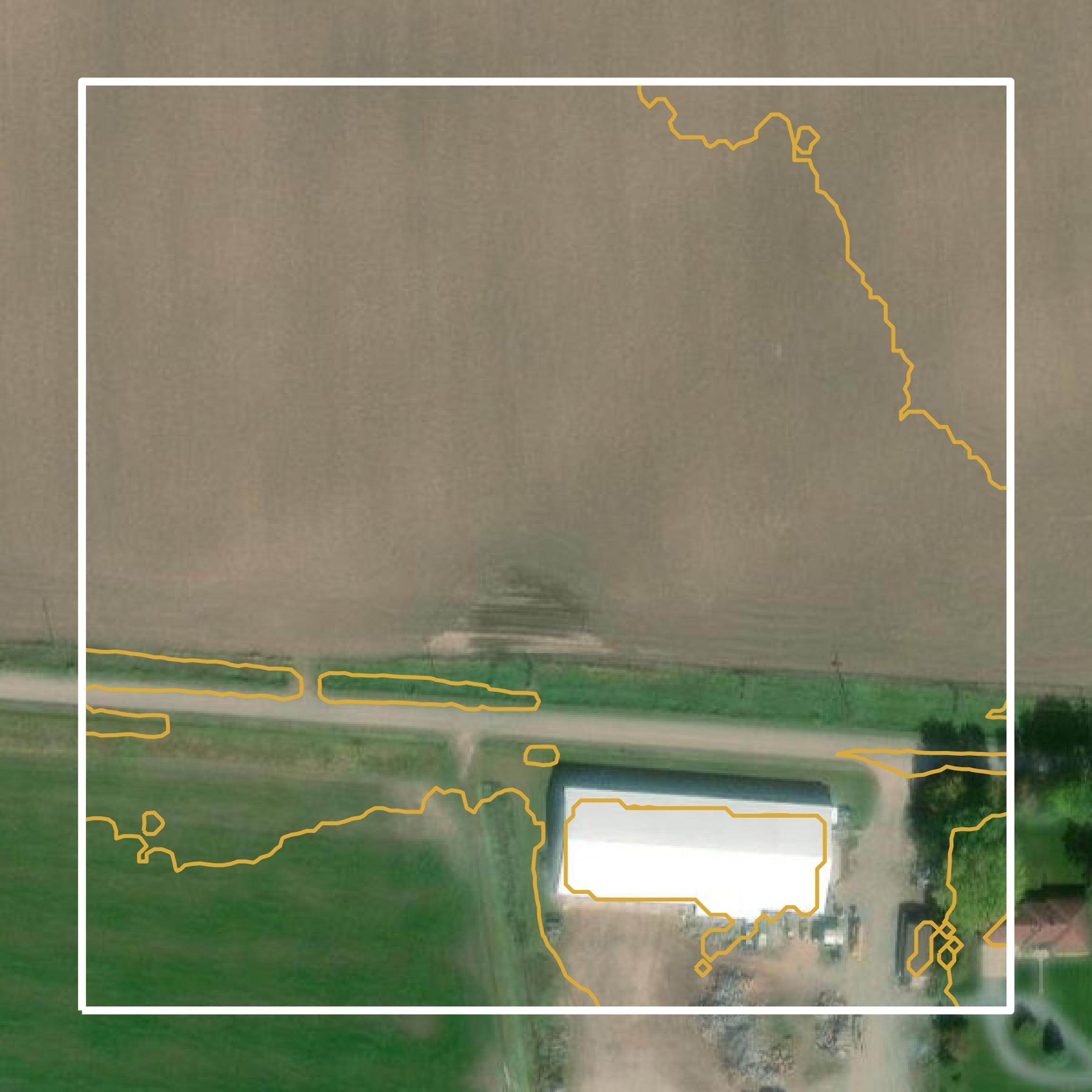 This image shows a contour map in Portage County created using GIS data in Equator.