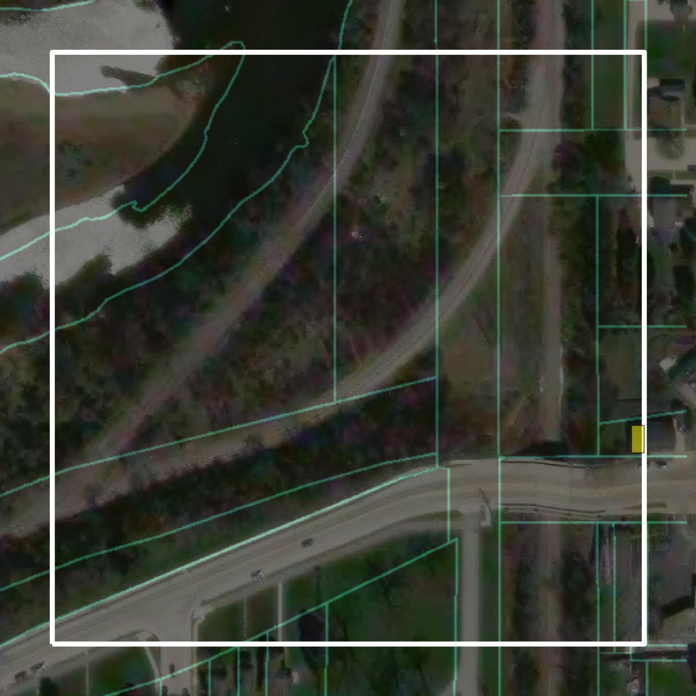 This image shows parcel and building data in Sheboygan County created using GIS data in Equator.