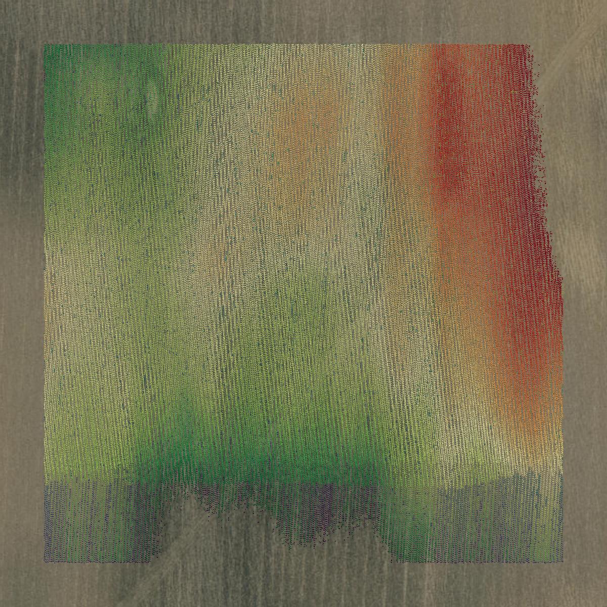 This image shows a LiDAR point cloud in Walworth County created using GIS data in Equator.