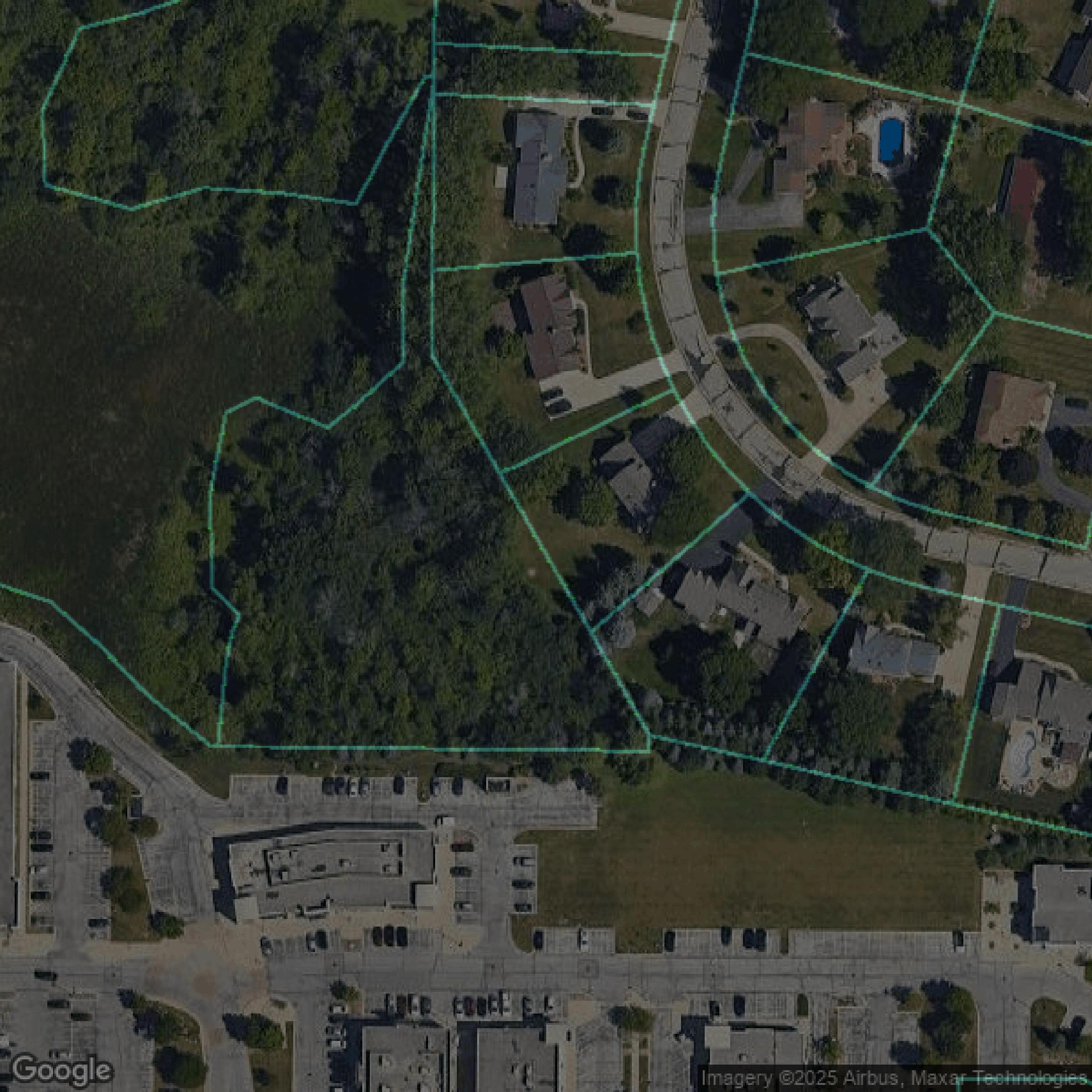 This image shows parcel data in Waukesha County created using GIS data in Equator.