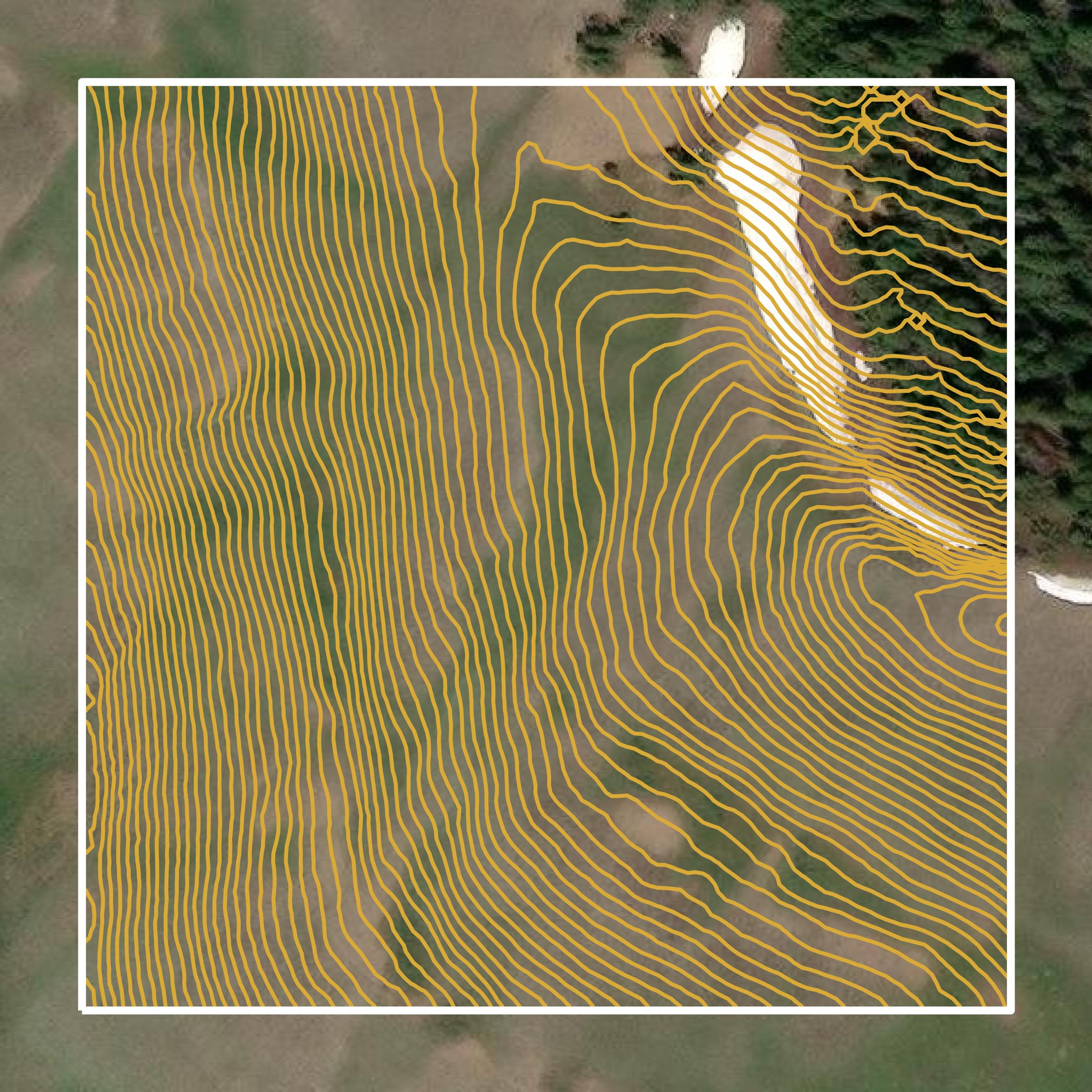 This image shows a contour map in Park County created using GIS data in Equator.